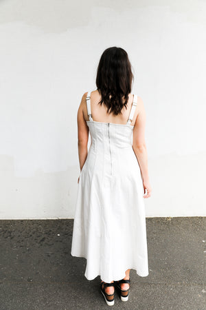 Saint Denim Dress (White)