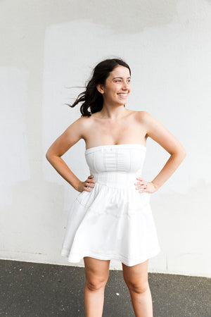 Carter Mini Dress (White)