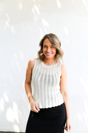
            
                Load image into Gallery viewer, Bryn Knit Top (Natural)
            
        