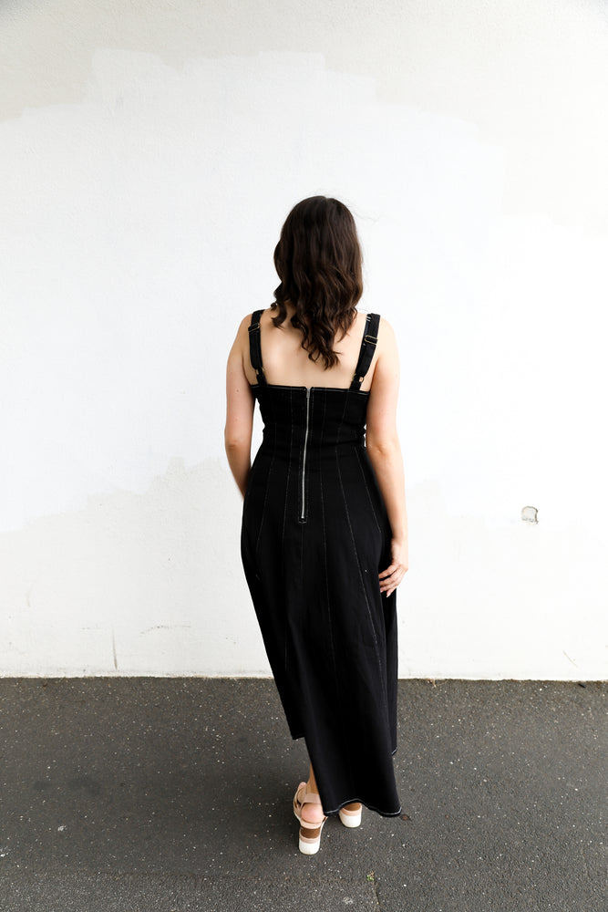 
            
                Load image into Gallery viewer, Saint Denim Dress (Washed Black)
            
        