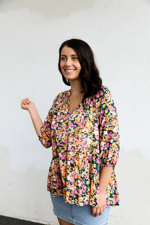 
            
                Load image into Gallery viewer, Sofia Top (Floral Multi)
            
        
