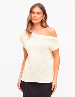 Gracie Knit Top (Ivory)