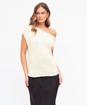 Gracie Knit Top (Ivory)