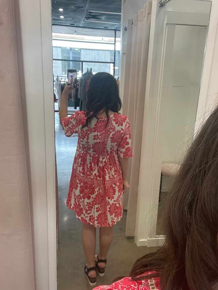 Alure Dress (Red Floral)