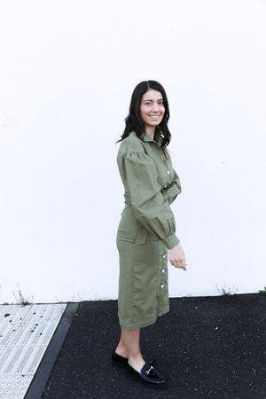 Thea Dress (Khaki)
