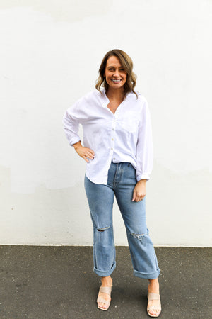 Donna Ripped Mum Jean (Blue)
