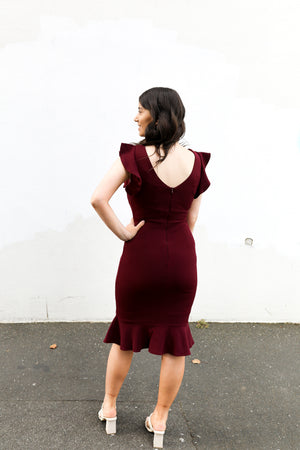
            
                Load image into Gallery viewer, Mable Dress (Wine)
            
        