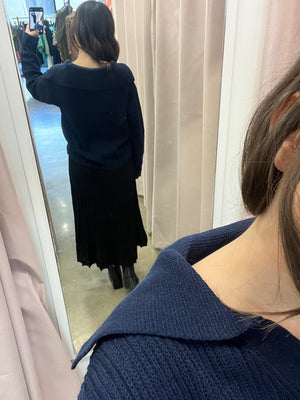Carmel Knit Skirt (Black)