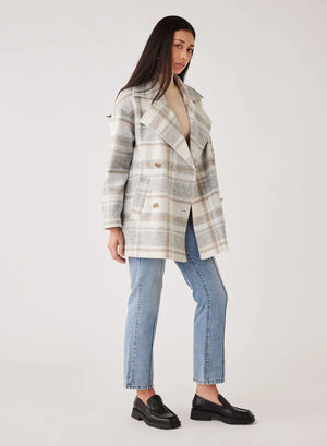 Esmaee Lincoln Coat (Grey Checks)