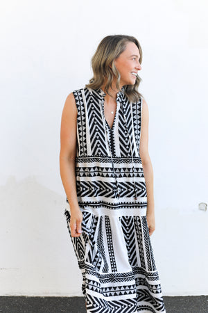 Milano Dress (Black & White)