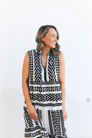 Milano Dress (Black & White)
