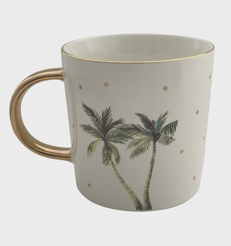 
            
                Load image into Gallery viewer, Carla Dinnage Tropical Mug (White Palm)
            
        