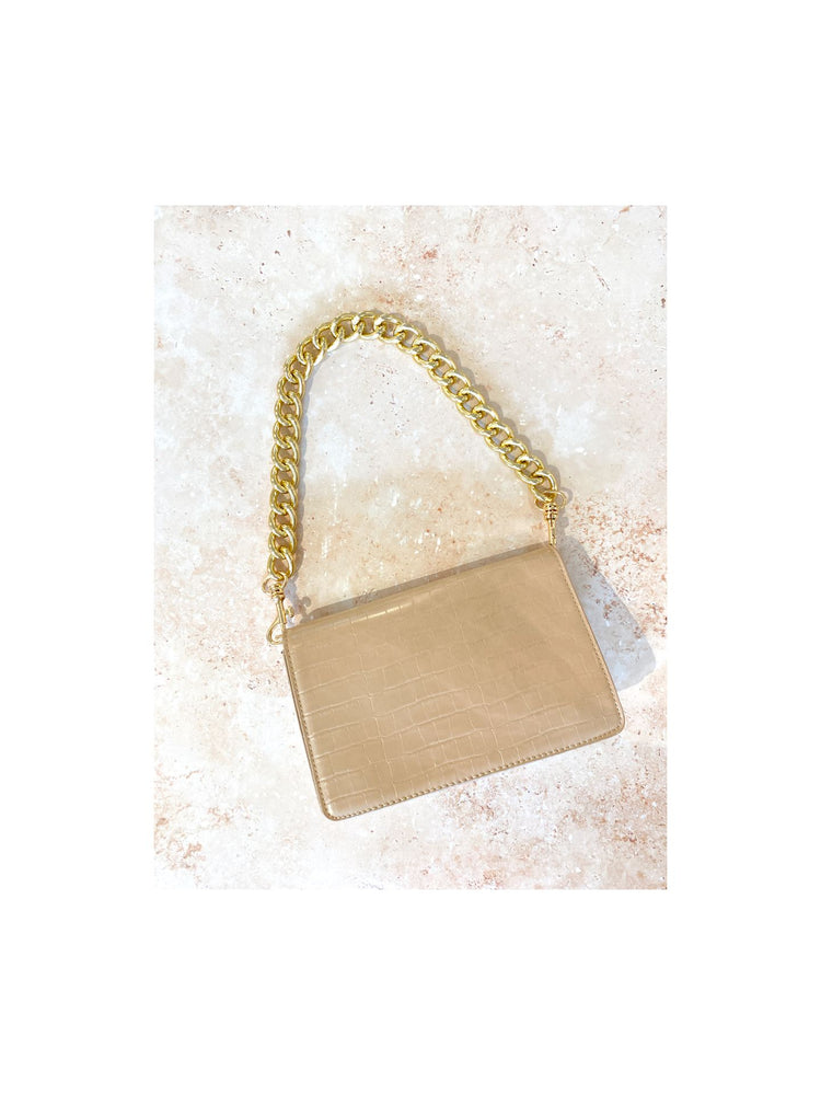 
            
                Load image into Gallery viewer, Chantel Chain Link Bag (Nude)
            
        