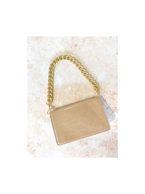 Chantel Chain Link Bag (Nude)