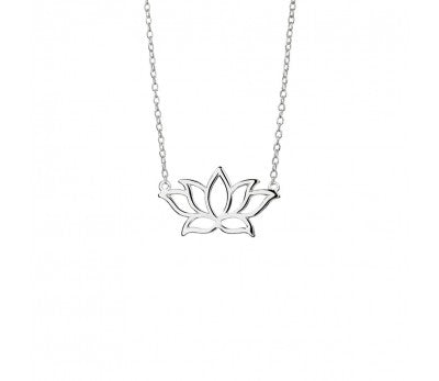 
            
                Load image into Gallery viewer, Lotus Necklace (Silver)
            
        
